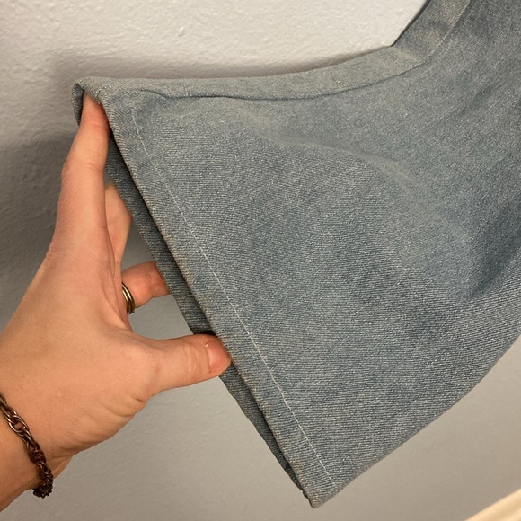 Lykke Wullf Womens Size S Anita Overalls Classic Denim Blue High Waist 70s Mod - Picture 5 of 16